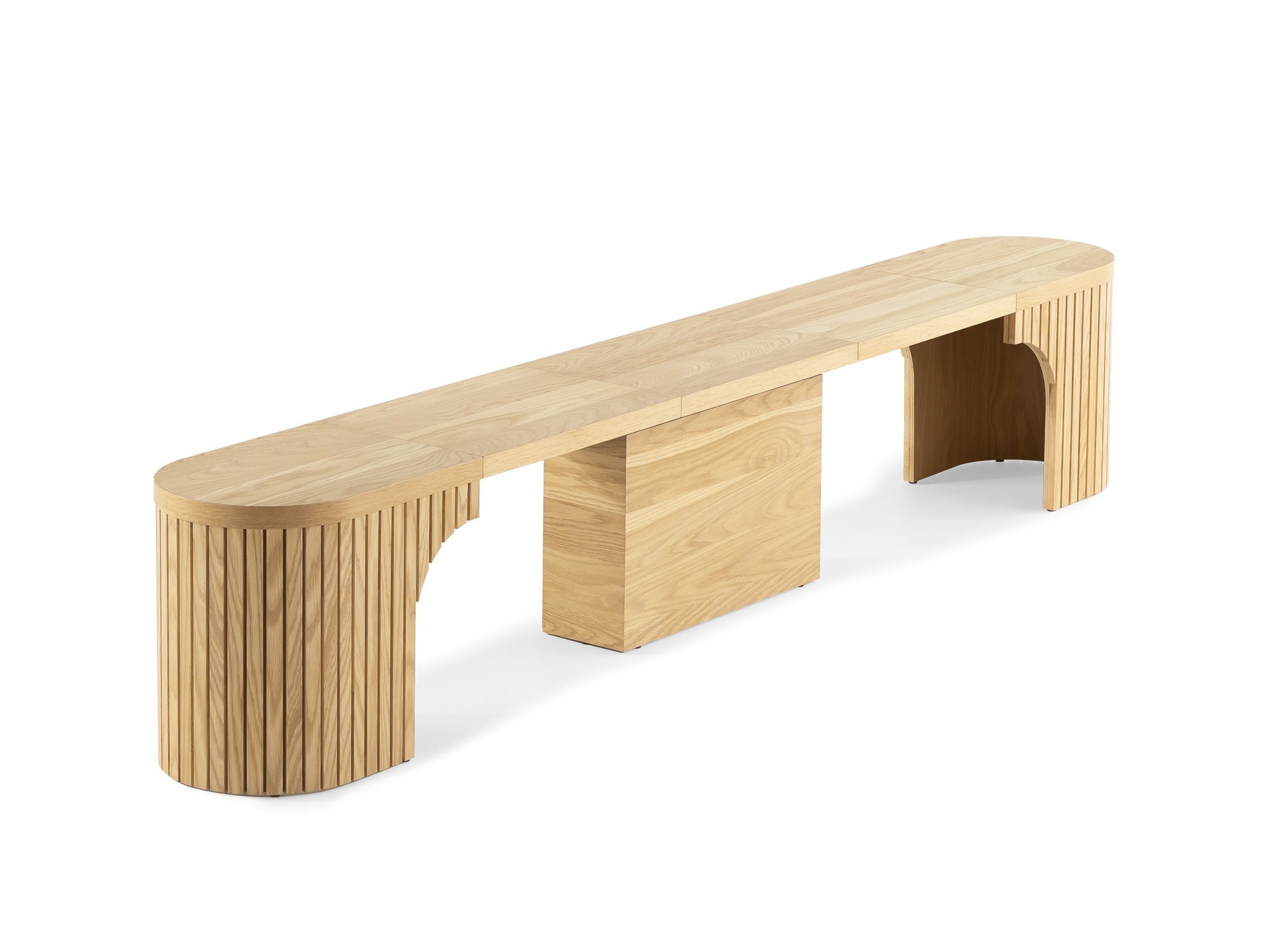 Banc Courbé Extensible en Bois pour Salle à Manger | TT France